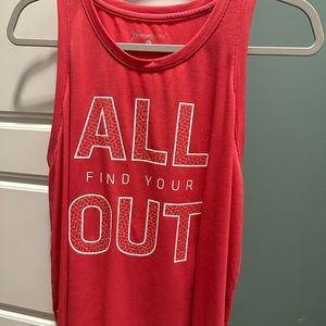 OTF OrangeTheory Find Your All Out tank top